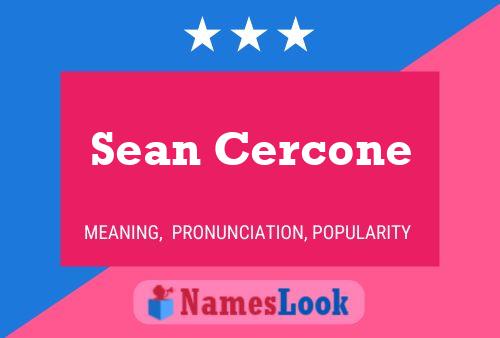 Постер имени Sean Cercone