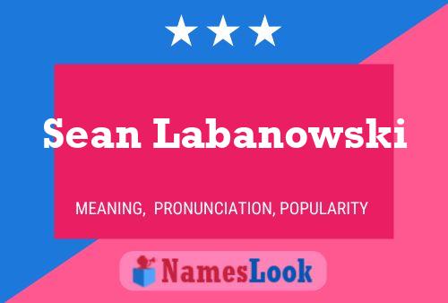 Постер имени Sean Labanowski