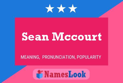 Постер имени Sean Mccourt