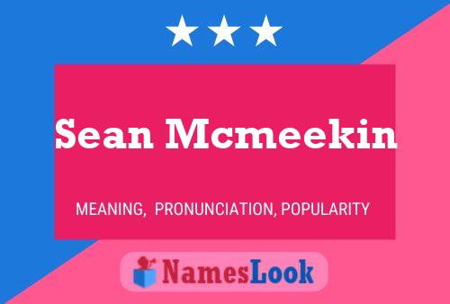 Постер имени Sean Mcmeekin