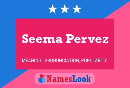 Постер имени Seema Pervez