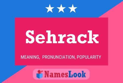 Постер имени Sehrack