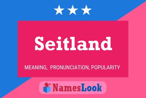 Постер имени Seitland