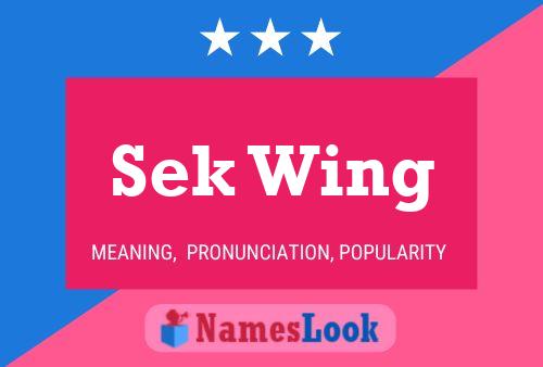 Постер имени Sek Wing