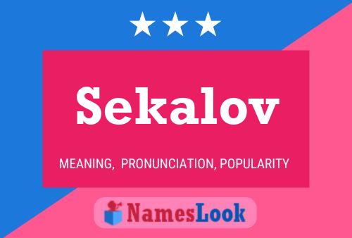 Постер имени Sekalov