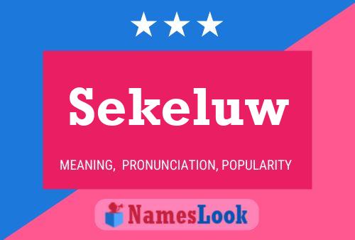 Постер имени Sekeluw