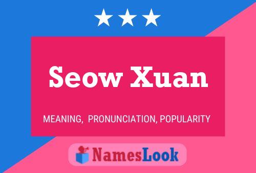 Постер имени Seow Xuan