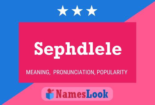 Постер имени Sephdlele