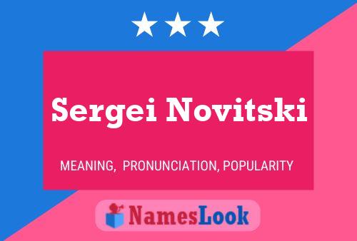 Постер имени Sergei Novitski