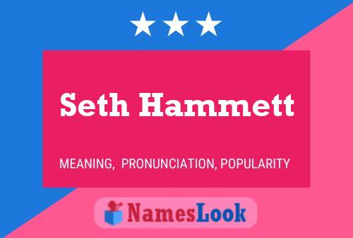 Постер имени Seth Hammett