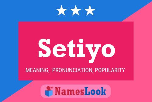 Постер имени Setiyo