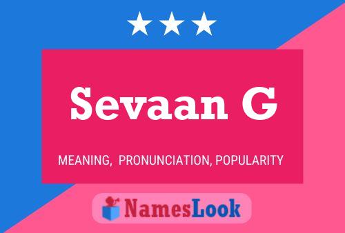 Постер имени Sevaan G