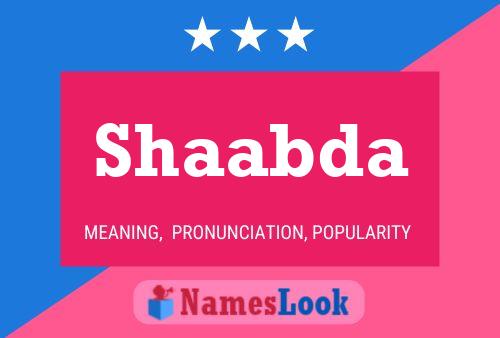 Постер имени Shaabda