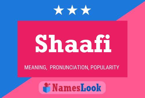 Постер имени Shaafi