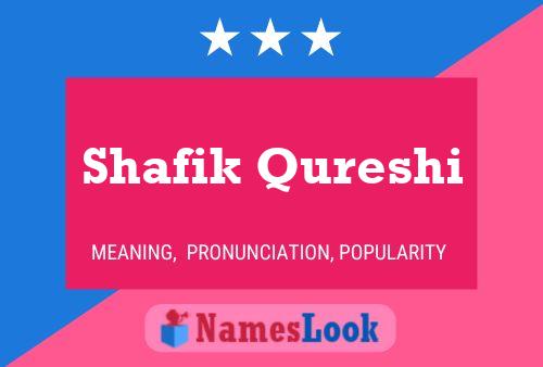 Постер имени Shafik Qureshi