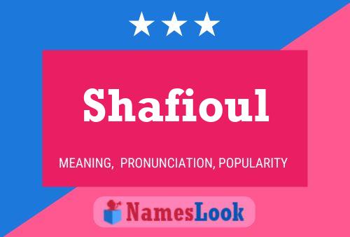 Постер имени Shafioul