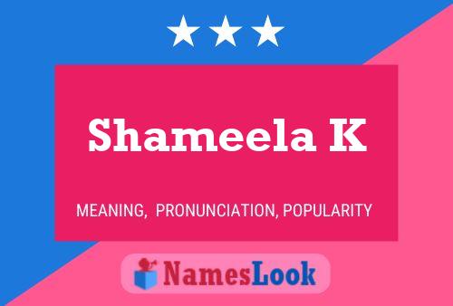 Постер имени Shameela K