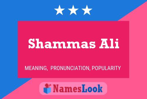 Постер имени Shammas Ali