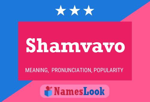 Постер имени Shamvavo