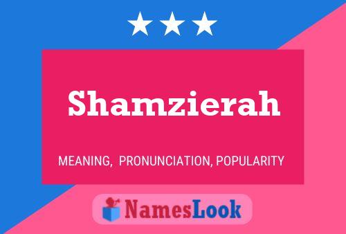 Постер имени Shamzierah