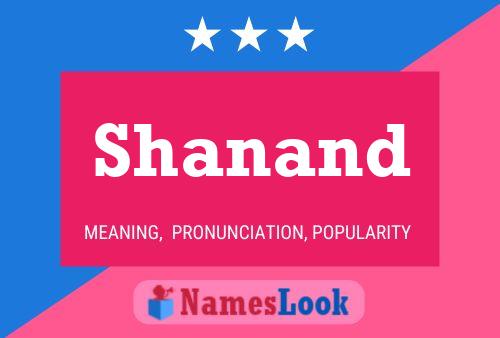 Постер имени Shanand