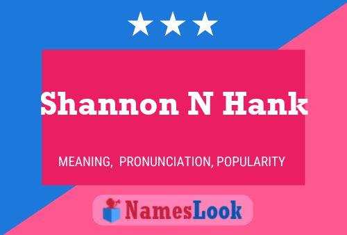 Постер имени Shannon N Hank