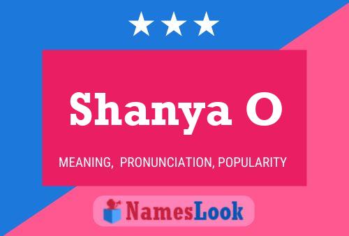 Постер имени Shanya O