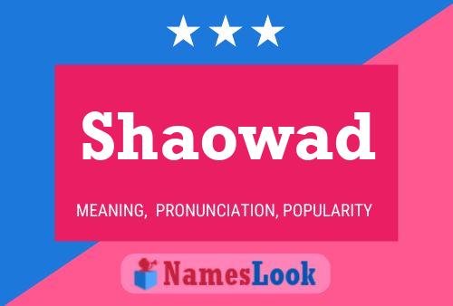 Постер имени Shaowad