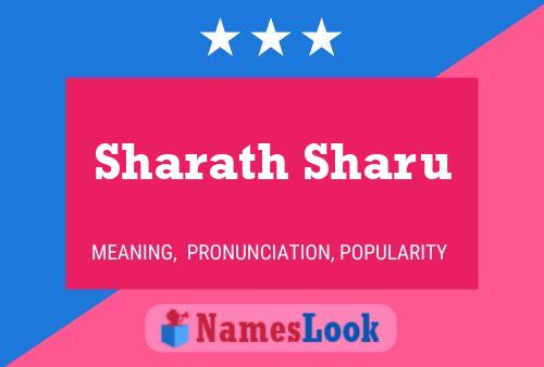 Постер имени Sharath Sharu