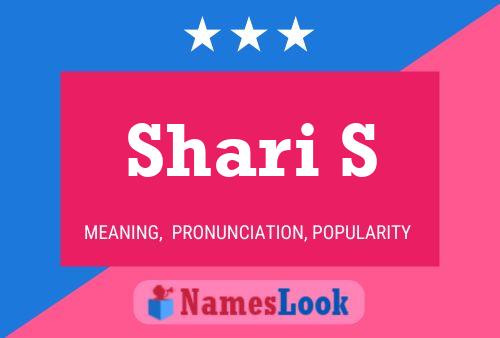 Постер имени Shari S