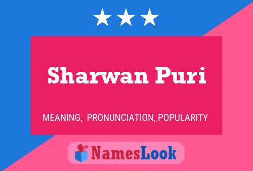 Постер имени Sharwan Puri