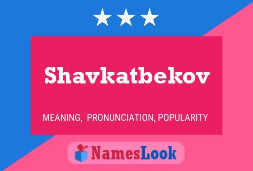 Постер имени Shavkatbekov