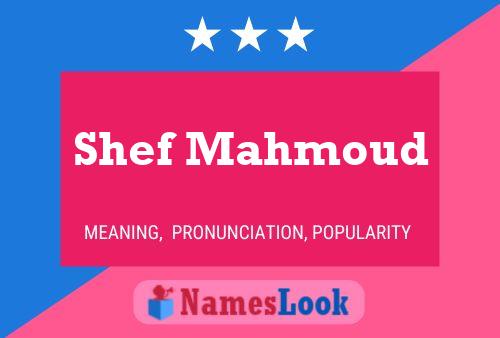 Постер имени Shef Mahmoud