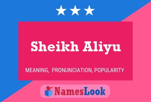 Постер имени Sheikh Aliyu