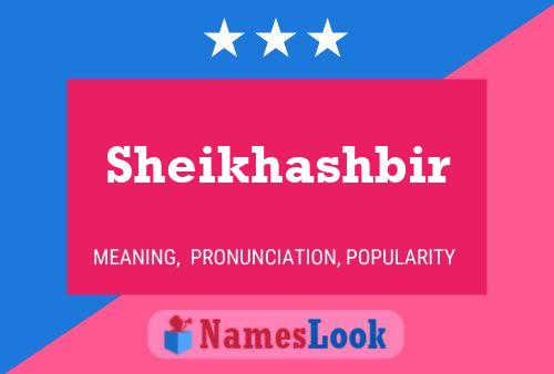 Постер имени Sheikhashbir