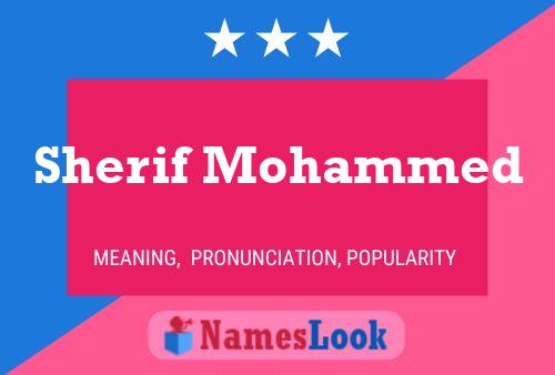 Постер имени Sherif Mohammed