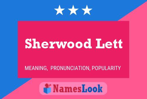 Постер имени Sherwood Lett