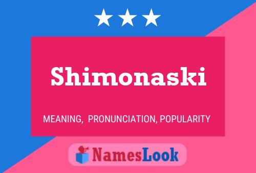 Постер имени Shimonaski