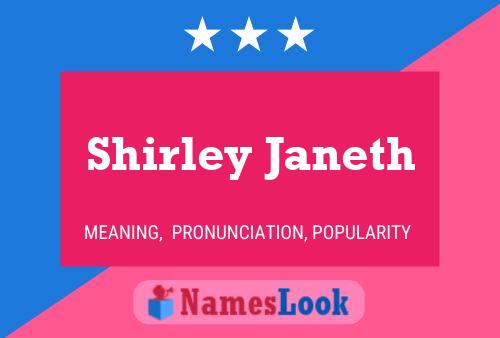 Постер имени Shirley Janeth