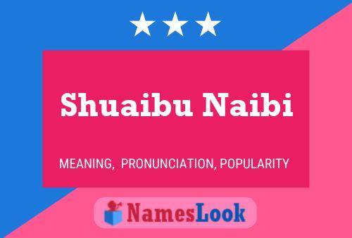 Постер имени Shuaibu Naibi