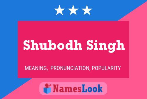 Постер имени Shubodh Singh