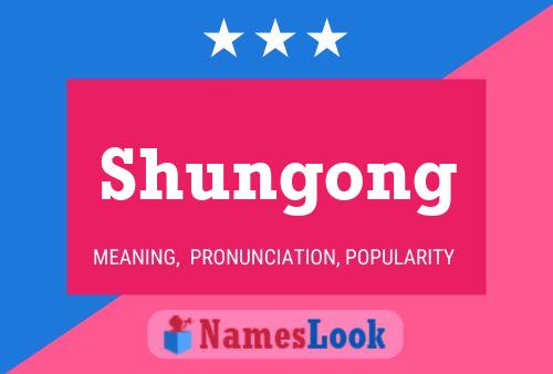 Постер имени Shungong