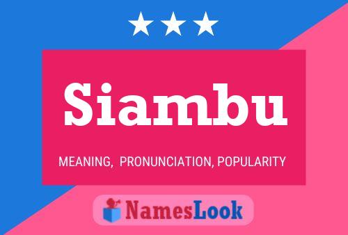 Постер имени Siambu