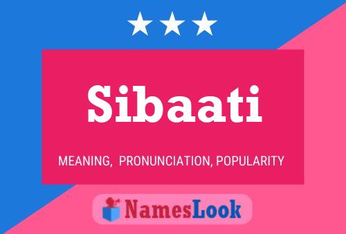 Постер имени Sibaati