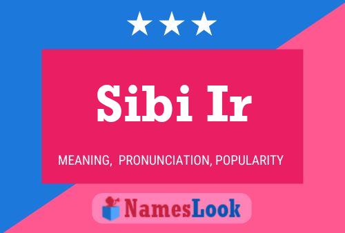 Постер имени Sibi Ir