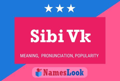 Постер имени Sibi Vk