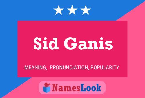 Постер имени Sid Ganis