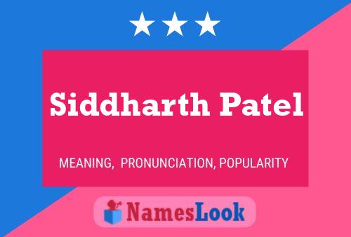 Постер имени Siddharth Patel