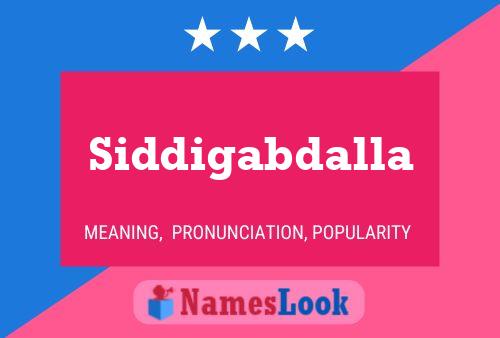 Постер имени Siddigabdalla