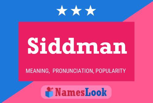 Постер имени Siddman